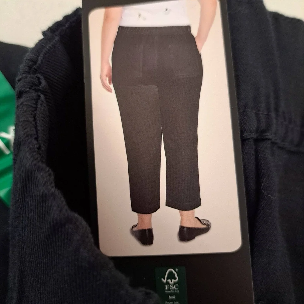 Banana Republic Womens Pants XL Black NWT Tapered Crop 1862-252